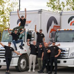 Moving team with truck during well-planned relocation in Edmonton