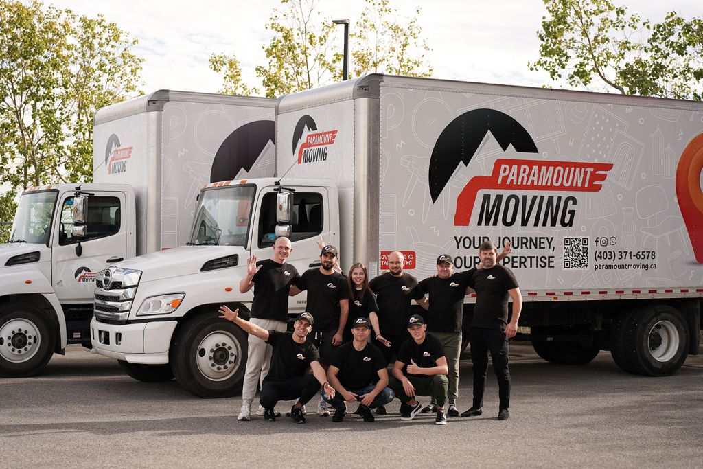 Movers helping with student move in Edmonton