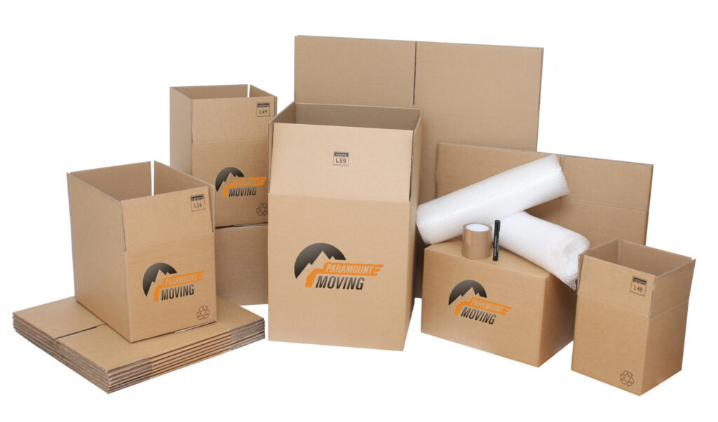 Moving Boxes and Supplies in Calgary Paramount Moving