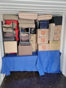 Professionally Packed Moving container by Paramount Moving Company 
