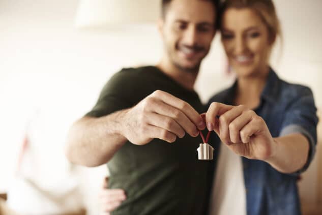 Couple moving in together to their new home