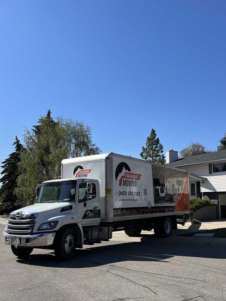 Loading client's belongings for Calgary to Nanaimo move